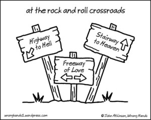 Rock and roll roadsigns